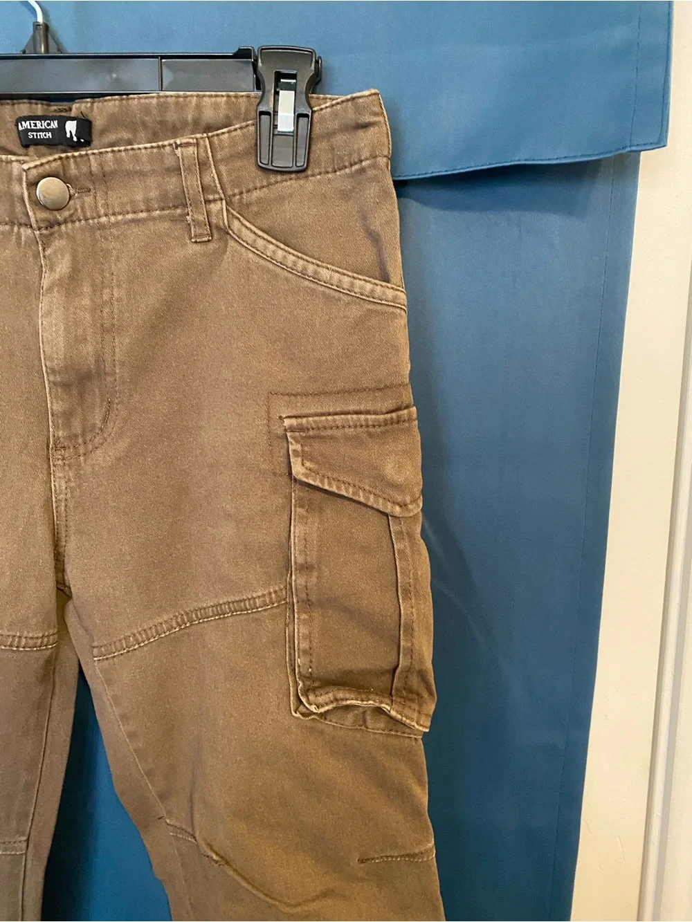 Kids Cargo Casual Pants in Brown